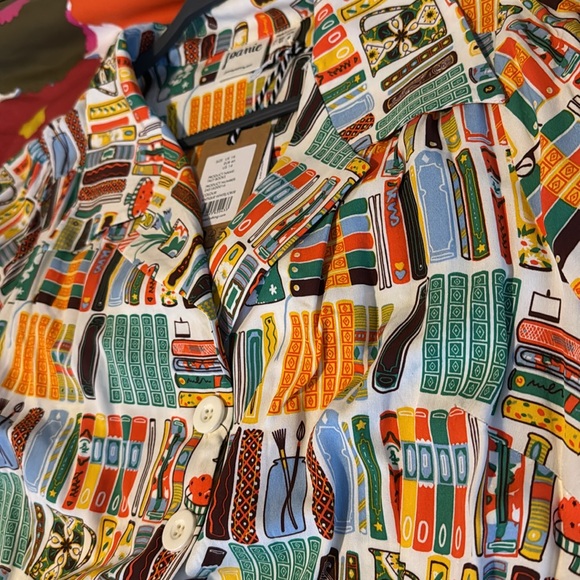 Adorable Joanie bookshelf print dress. NWT. US Women’s 14. Make an offer! - Picture 13 of 14